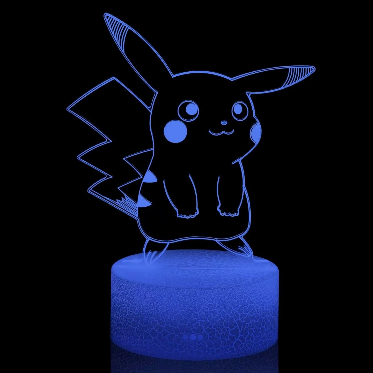 Customized 3D Illusion Acrylic Night Light | Cat & Pikachu Designs | Cute LED Decor for Kids & Christmas Gifts