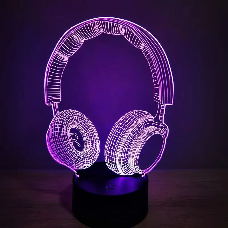 Customized 3D Game Room Desktop Lamp | Game Console Icon LED Bedside Night Light