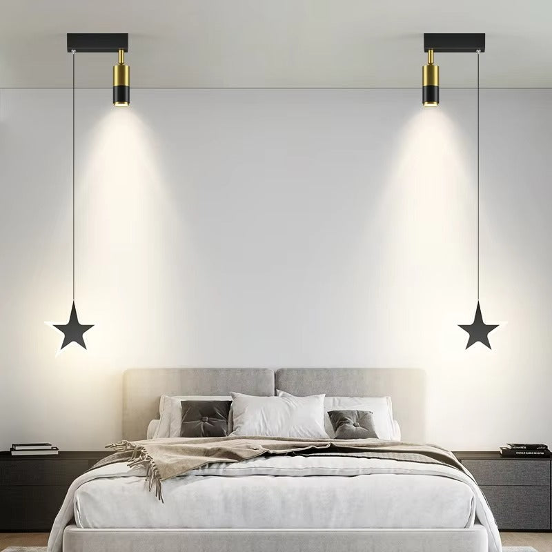 Nordic-Style LED Chandelier for Bedroom & Beyond | Minimalist Spotlight Pendant Light for Hotel, Office & Staircase