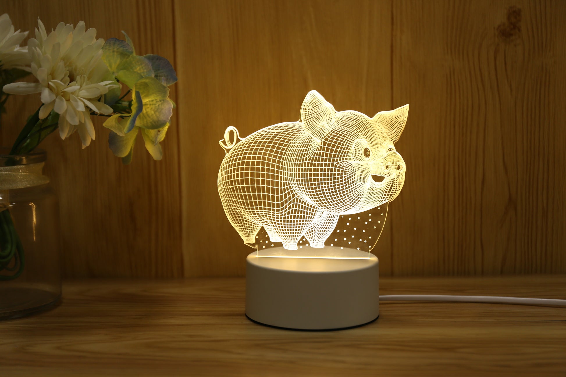 LED 3D Illusion Night Light Base | 7-Color & 16-Color RGB LED Bases for 3D Acrylic Lamps