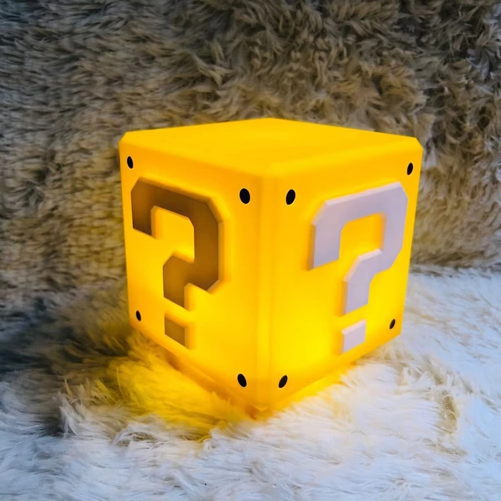 Super Mario Bros 3D Question Mark Block LED Decorative Lamp – Cubo-Style Illumination for Gaming-Themed Decor
