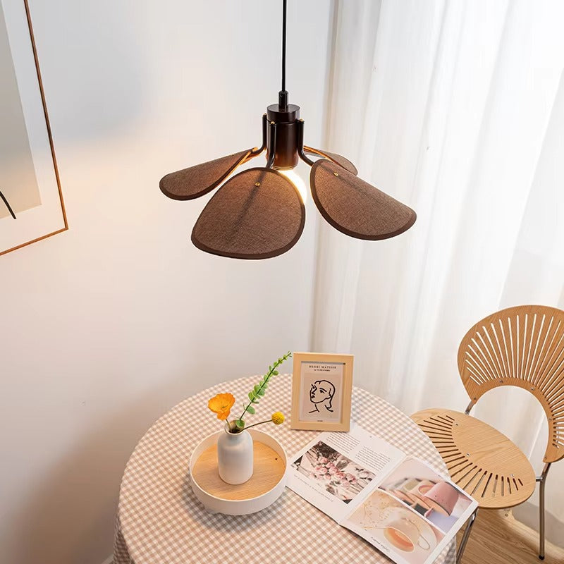 Nordic Solid Wood Restaurant Chandelier | Simple Modern Creative Teahouse Pendant Light with Telescopic Retro Design