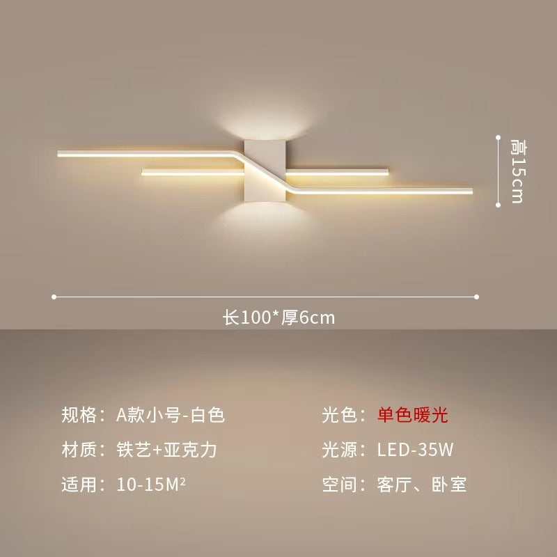 Minimalist Art Grille Line LED Wall Light - TV Backdrop & Bedroom Bedside Decor Lamp