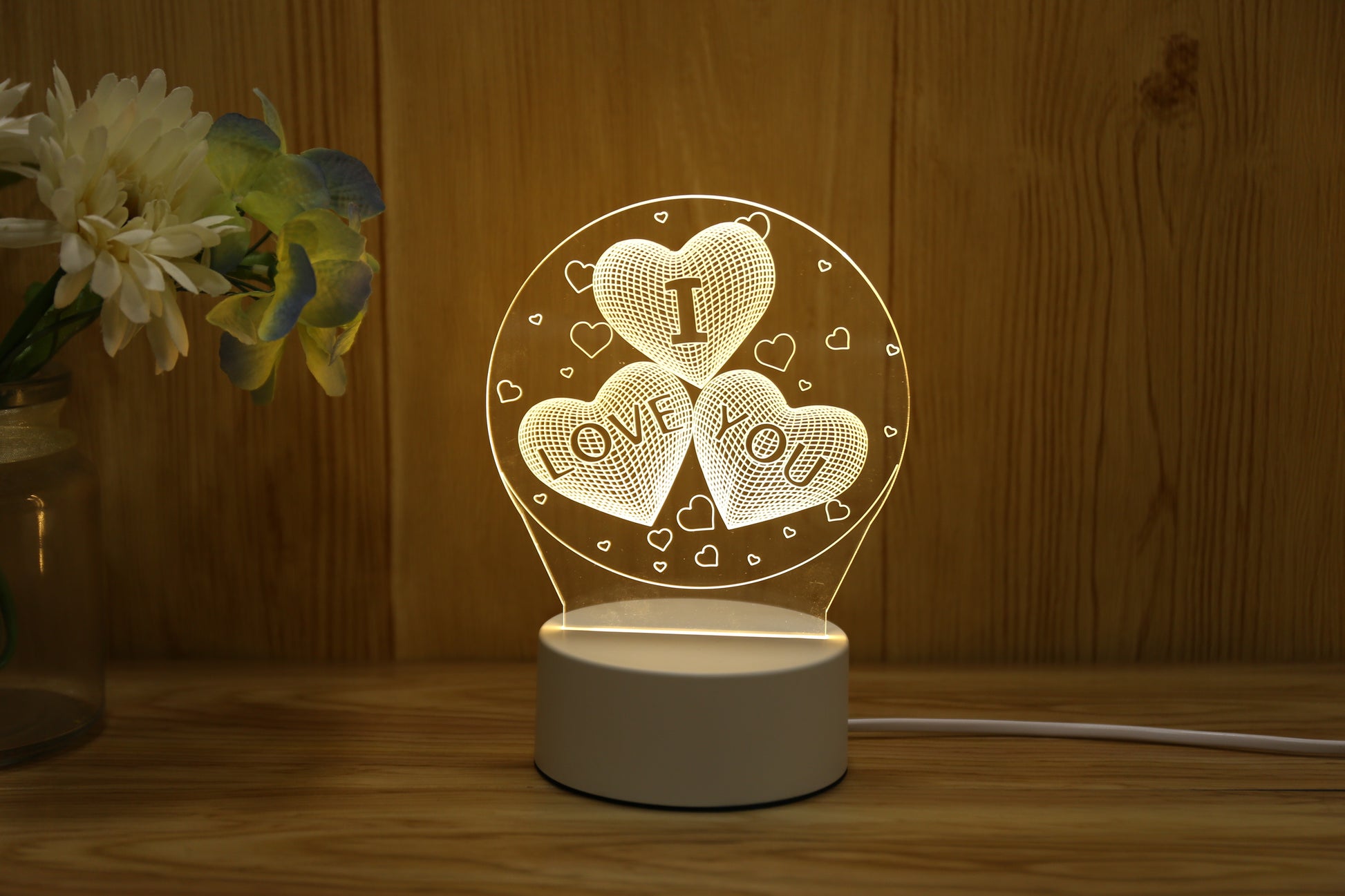 Rgb Led Lamp Bases for 3d Led Night Light Acrylic 3d Light Base Acrylic Led Night Light for Kids