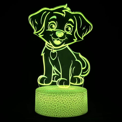 3A Battery-Powered Acrylic Table Lamp | BTS-Themed 3D LED Night Light for Kids & Home