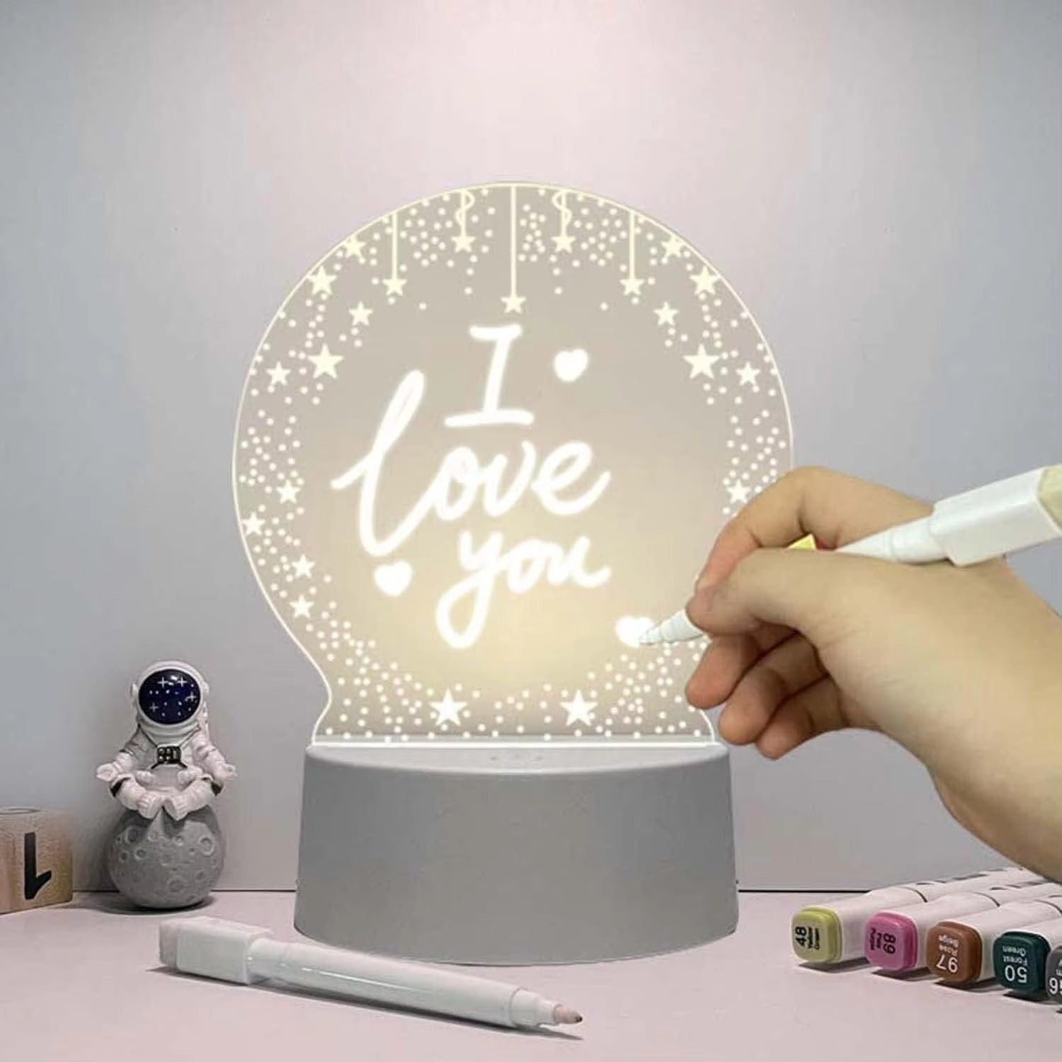 Customized 3D Illusion Acrylic Night Light | Cat & Pikachu Designs | Cute LED Decor for Kids & Christmas Gifts
