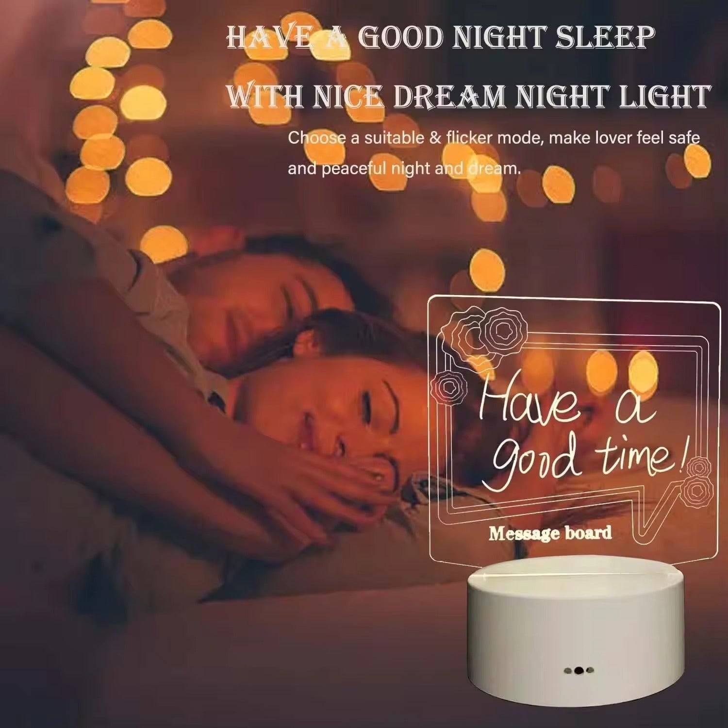 Customized Wholesale 3D Illusion Night Light | Acrylic LED Lamp Base with 7-Color Change for Bedroom Decor