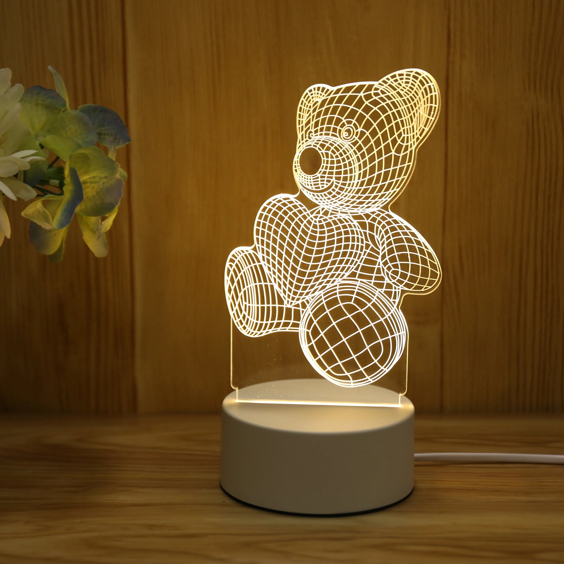 LED 3D Illusion Night Light Base | 7-Color & 16-Color RGB LED Bases for 3D Acrylic Lamps