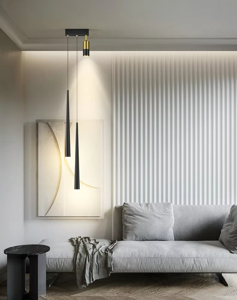 Nordic-Style LED Chandelier for Bedroom & Beyond | Minimalist Spotlight Pendant Light for Hotel, Office & Staircase