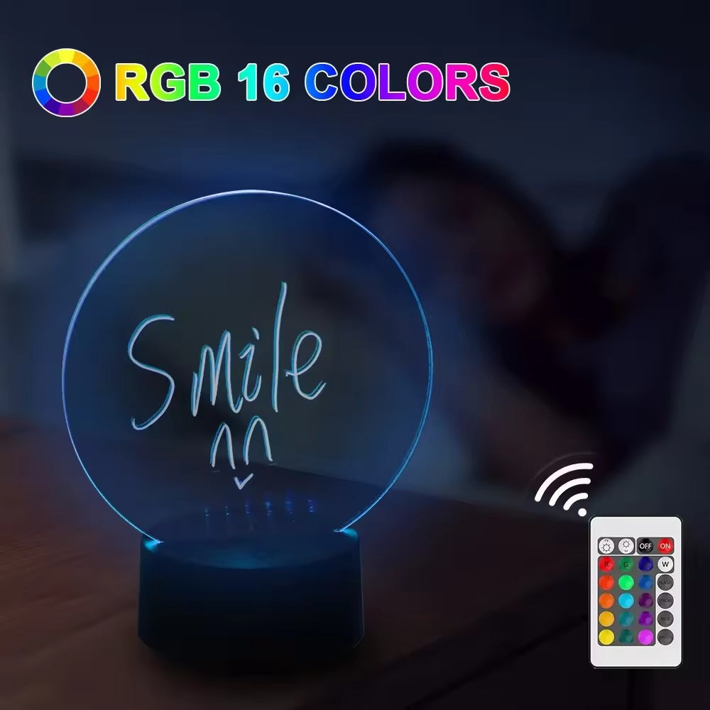 Customized Wholesale 3D Illusion Night Light | Acrylic LED Lamp Base with 7-Color Change for Bedroom Decor