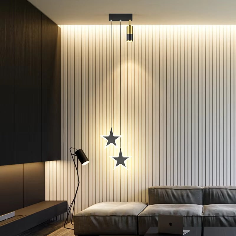 Nordic-Style LED Chandelier for Bedroom & Beyond | Minimalist Spotlight Pendant Light for Hotel, Office & Staircase