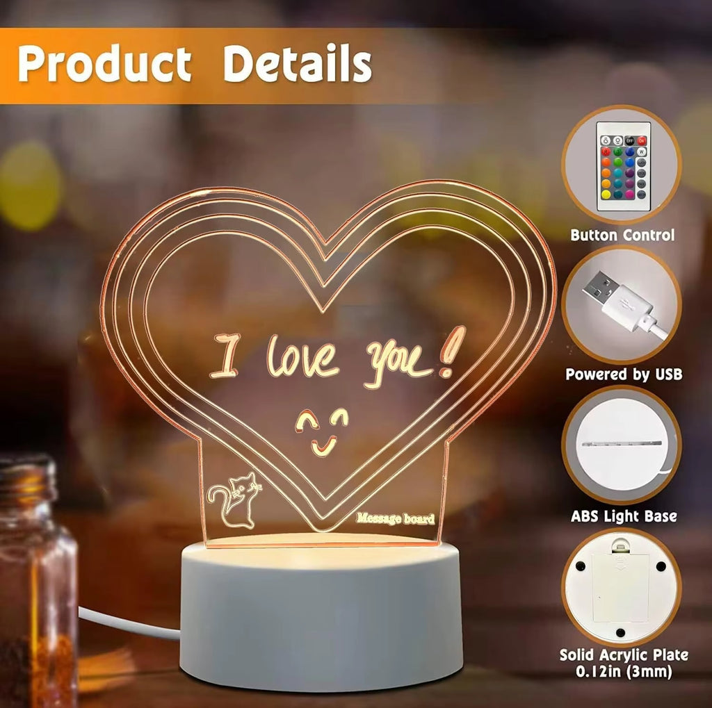 Customized Wholesale 3D Illusion Night Light | Acrylic LED Lamp Base with 7-Color Change for Bedroom Decor